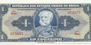 Brasil 1 Cruzeiro 1944 Banknote