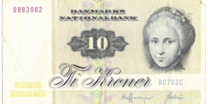 10 Kroner(1976 issue) Banknote