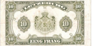 Banknote from Luxembourg