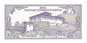 Banknote from Bhutan