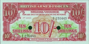 British Armed Forces N.D. 10 Shillings.

Series III. Banknote