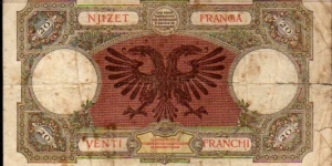 Banknote from Albania