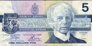 5 Dollars__
pk# 87 a 1 Banknote