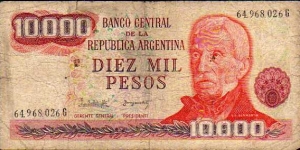 10.000 Pesos__
pk# pk# 306 b__
ND (1976-1988) Banknote