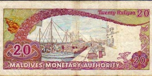 Banknote from Maldives