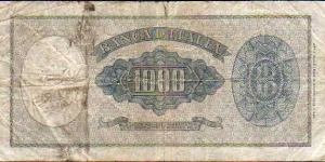 Banknote from Italy