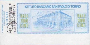 Banknote from Italy