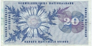 Banknote from Switzerland