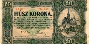 20 Korona / Kronen / Coroane / Korún / Kruna / Korun__
pk# 61__
01.01,1920 Banknote