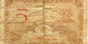 Banknote from Madagascar