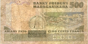 Banknote from Madagascar