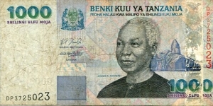 1000 Shilingi/Shillings__
pk# 36 a__
(2003 & 2006) Banknote