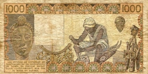 Banknote from West African States