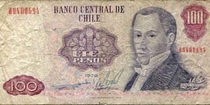 100 Pesos__
pk# 152 b Banknote