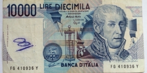 10,000 lire Banknote