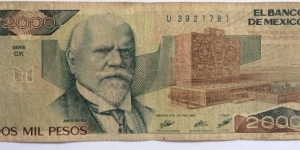 2000 Pesos Banknote