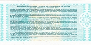 Banknote from Argentina