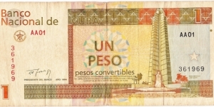 1 convertible peso Banknote