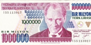1000000 lira Banknote