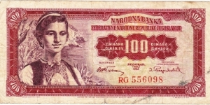 100 dinara Banknote