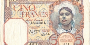 5 francs Banknote