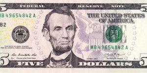 $5, 2013 Banknote