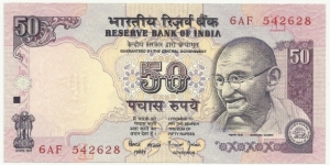 IndiaBN 50 Rupees-Gandhi ND(1999) Banknote