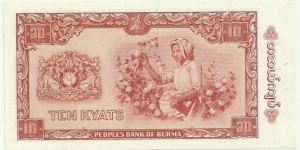 Banknote from Myanmar