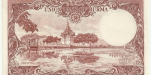 Banknote from Myanmar