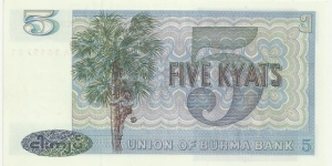 Banknote from Myanmar