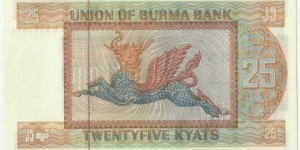 Banknote from Myanmar