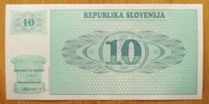 Banknote from Slovenia