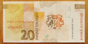 Banknote from Slovenia