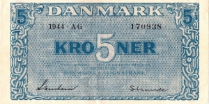 5 kroner Banknote