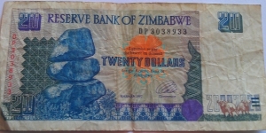 Zimbabwe $20 