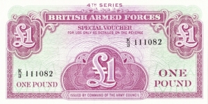 British Armed Forces, 1 pound Banknote