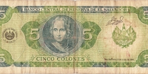 Banknote from El Salvador