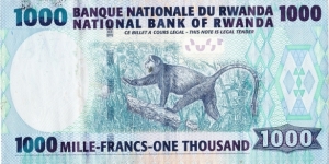 Banknote from Rwanda