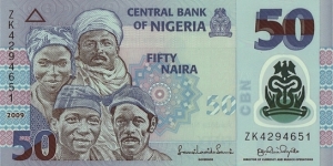 Nigeria 2009 50 Naira. Banknote