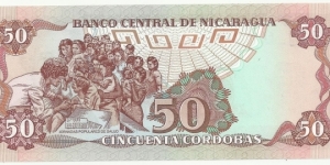 Banknote from Nicaragua