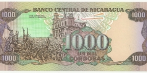 Banknote from Nicaragua