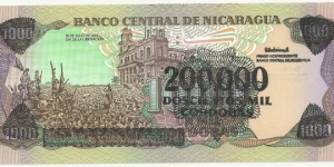 Banknote from Nicaragua