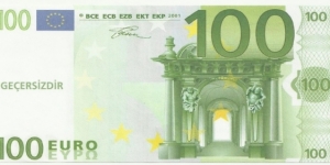 Europa Union 100 Euro -invalid- photocopy (made in Turkey) Banknote