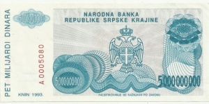 Banknote from Croatia