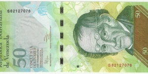 Venezuela 50 Bolivares 2012 Banknote