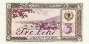 Banknote from Albania