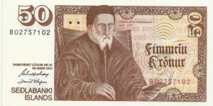 Iceland 50 Kronur 1961 Banknote