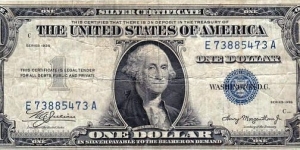 1$ Silver Certificate Banknote