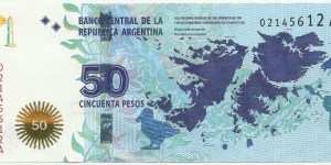 ArgentinaBN 50 Pesos ND(2015) Banknote