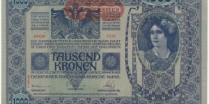 Banknote from Austria